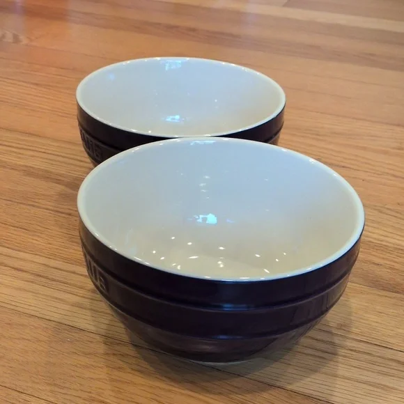 Staub Stoneware Bowls, Set of Two, Color Blue - Picture 5 of 10